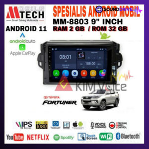 Head Unit Android Mtech 9 inch OEM Toyota Fortuner 2015 Up Soket PNP - 2/32GB