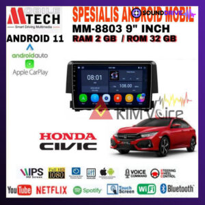 Head Unit Android Mtech 9 inch OEM Honda Civic Turbo 2016 Up soket PNP - 2/32GB