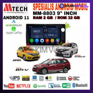 Head Unit Android Mtech 9 inch OEM Brio Mobilio BRV 2016-2022 PNP - 2/32GB