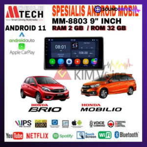 Head Unit Android Mtech 9 inch OEM Honda Brio Mobilio 2012-2015 PNP - 9 inch, 2/32GB