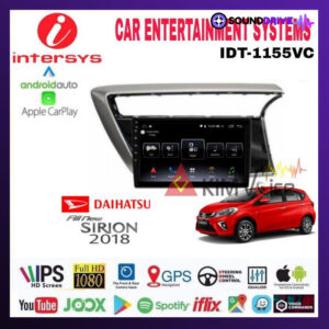 Head unit Android Intersys 10 inch OEM Sirion 2018 up soket pnp