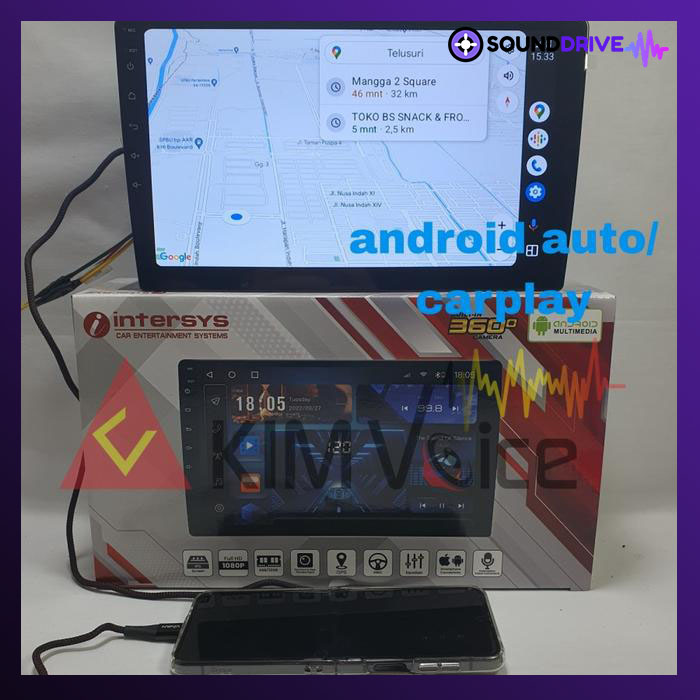 Head unit Android Intersys 10 Inch OEM Xtrail 2007-2014 Soket pnp - Image 4