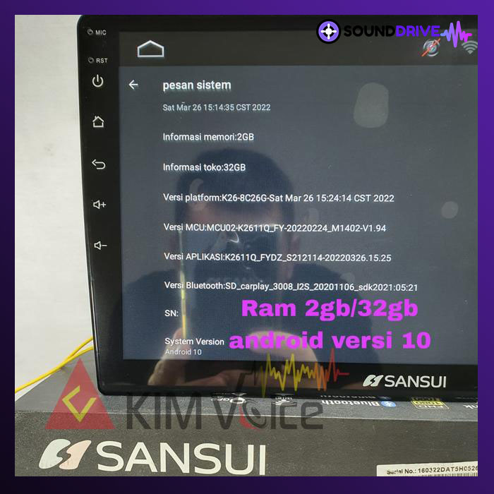 Head Unit Android Sansui SA-5200i android auto/carplay - 9 INCH - Image 5