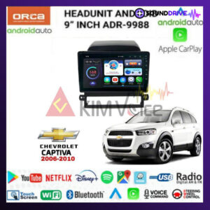 Head unit Android Orca 9 inch OEM Captiva 2008-2012 soket pnp