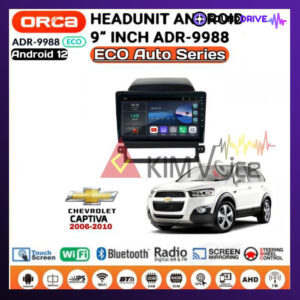 Head unit Android Orca Eco 9 inch OEM Captiva 2008-2012 soket pnp