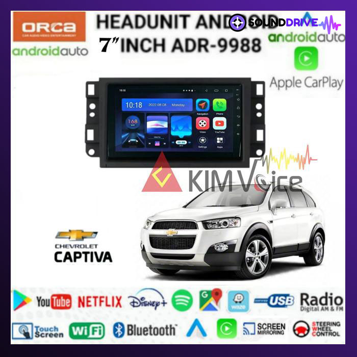 Head unit Android Orca new standar 7 inch OEM Chevrolet Captiva 2006up