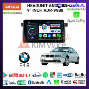 Head unit Android Orca 9 inch OEM BMW 3 E46 1998-2005 Soket pnp