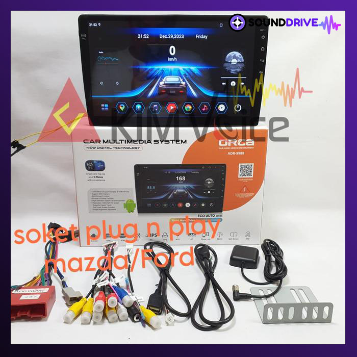 Head unit Android Orca Eco OEM Mazda CX9 2009 up 10 Inch Soket pnp - Paket Canbus - Image 2