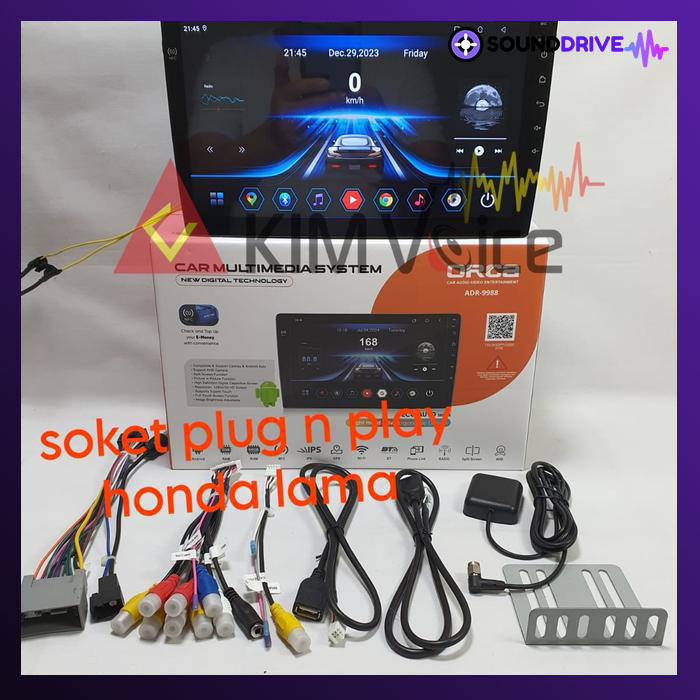Head unit Android Orca Eco 10 inch OEM Honda Accord 2013 Soket PNP - Image 2