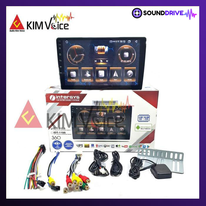 Head Unit Android INTERSYS IDT- 9155 9in IDT-1155 10in 360 RAM 4/64GB - 9 INCH - Image 2
