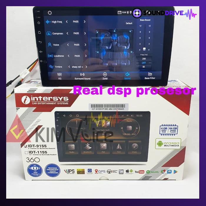 Head Unit Android INTERSYS IDT- 9155 9in IDT-1155 10in 360 RAM 4/64GB - 9 INCH - Image 4