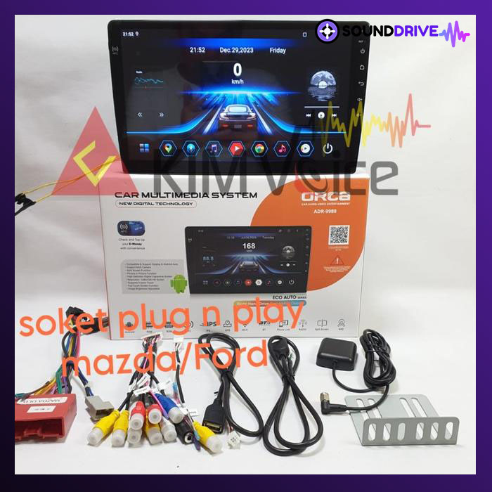 Head unit Android Orca Eco 9 inch OEM Mazda CX5 2011-2015 Soket pnp - 2012-2015 - Image 2