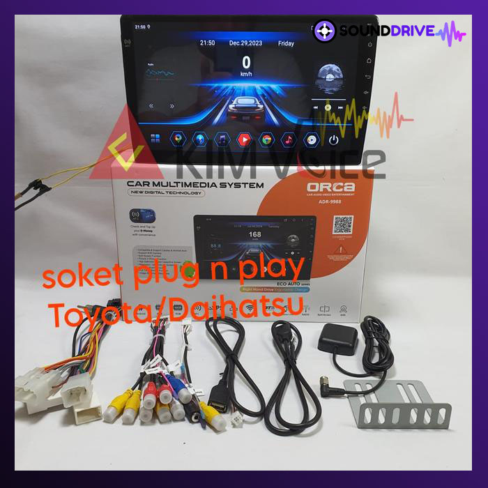 Head unit Android Orca Eco 9 inch OEM Toyota Yaris 2018 up - Image 2