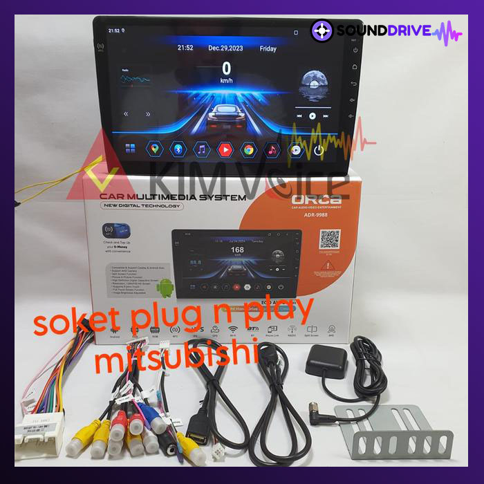 Head unit Android Orca Eco OEM Mitsubishi Outlander Sport 2012-2018 - Image 2