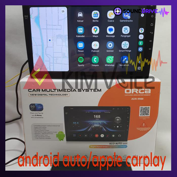 Head unit Android Orca Eco OEM Mitsubishi Outlander Sport 2012-2018 - Image 3