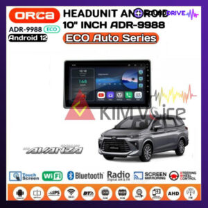 Head Unit Android Orca Eco 10 inch OEM Avanza 2022 up Soket pnp