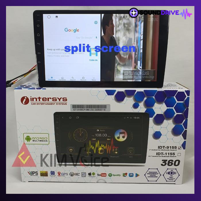 Head unit Android Intersys 10 Inch OEM Avanza 2022 up Soket PNP - Image 4