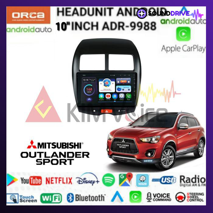 Head unit Android Orca 10 inch OEM Outlander Sport 2012-2018