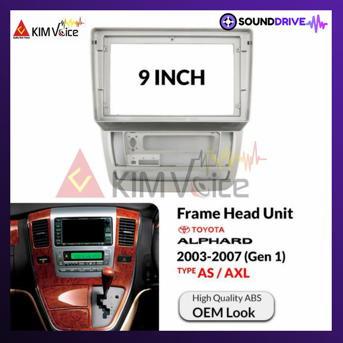 Frame Head unit Android 9 Inch for Toyota Alphard 2003-2007 - Tp AS/AXL - Image 2