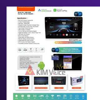 Head unit Android Orca Eco 9 inch OEM Picanto 2008-2010 soket pnp - Image 5
