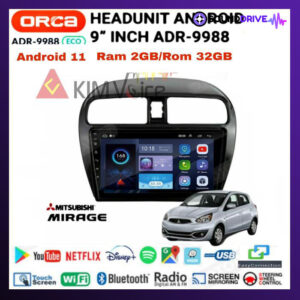 Head unit Android Orca Eco 9 inch OEM Captiva 2008-2012 soket pnp