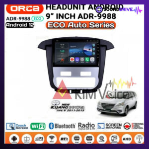 Head unit Android Orca Eco 9" OEM Innova 2011-2015 Type V Elektrik AC