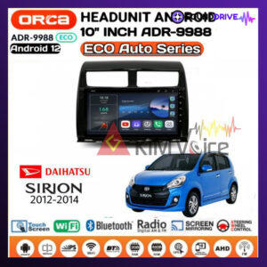 Head Unit Android Orca eco 10 inch OEM Sirion 2012-2014 + Soket pnp