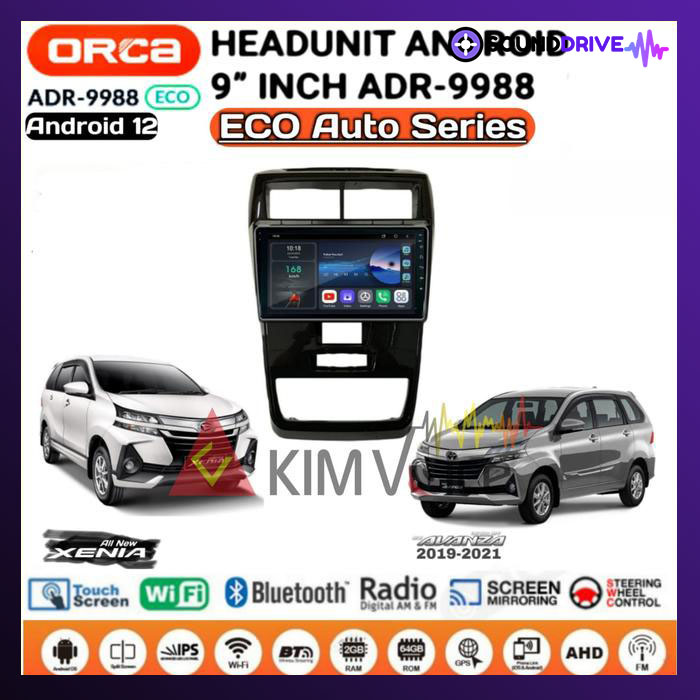 Head Unit Android Orca Eco 9 inch OEM New Avanza Xenia 2019 up