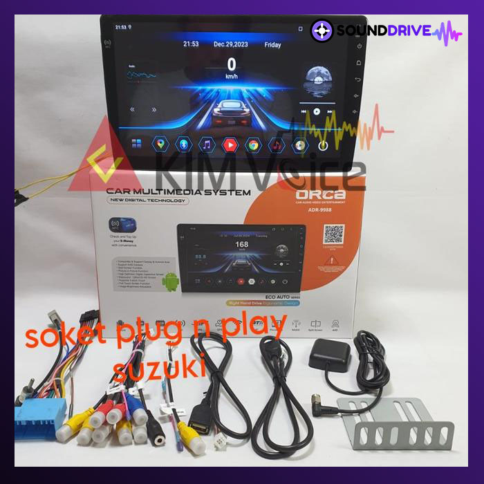 Head Unit Android Orca Eco 9 inch OEM Karimun Wagon R 2010-2018 - Image 2