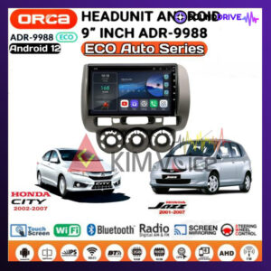 Head Unit Android Orca Eco 9 inch OEM Jazz/city 2002-2007 soket pnp