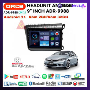 Head Unit Android Orca Eco 9 inch OEM Civic 2012-2015 + Canbus