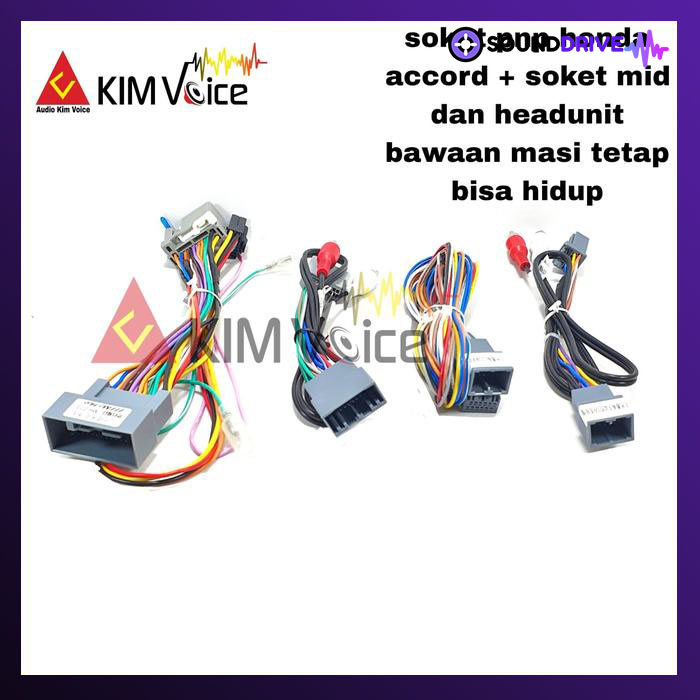 Soket Head unit Android for Honda Accord 2008-2012 Soket plug and play
