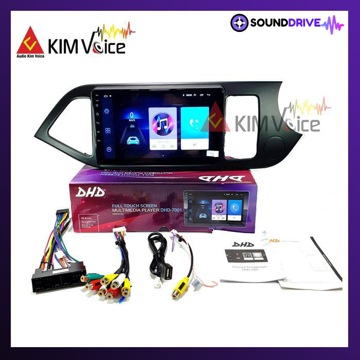 Head Unit Android DHD 9 inch OEM Picanto 2011-2015 Soket pnp