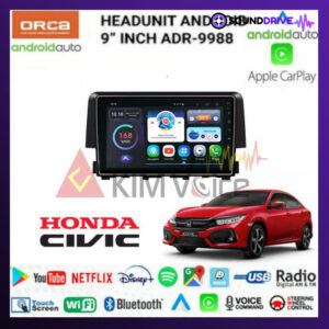 Head unit Android Orca 9 Inch OEM Civic 2016-2018 voice comand