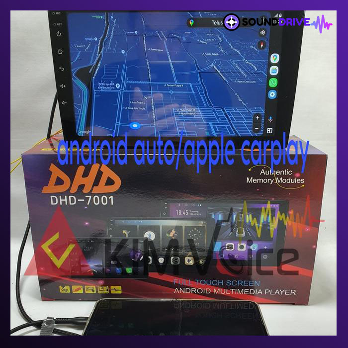 Head Unit Android DHD 9 Inch OEM Agya Ayla 2013-2019 soket pnp - Image 3