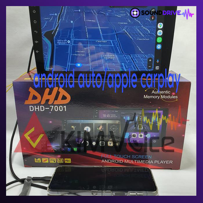 Head Unit Android DHD 9 inch OEM Hyundai Santa Fe 2012 up + Soket - Image 3