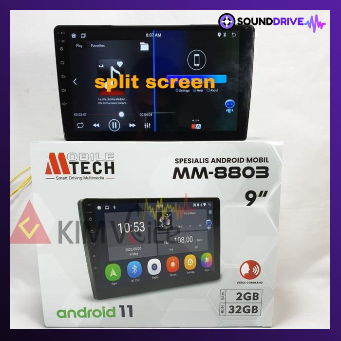 Head Unit Android 9 inch Mtech MM-8803 IPS Quantum Display Android 10 - Image 4
