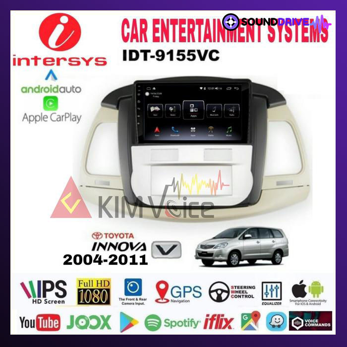 Head Unit Android Intersys 9155CP 9 Inch OEM Innova Tipe V 2005 - 2011