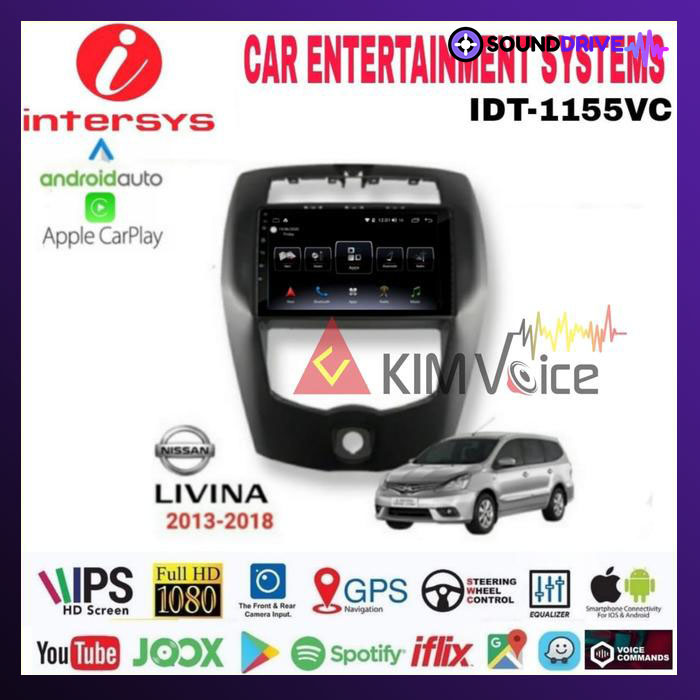 Head unit Android Intersys 10 Inch OEM Nissan Livina 2007-2018 IPS