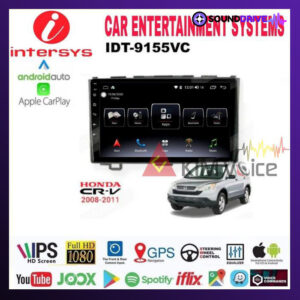 Head Unit Android Intersys 9 Inch OEM CRV 2007-2011 Soket PNP IPS