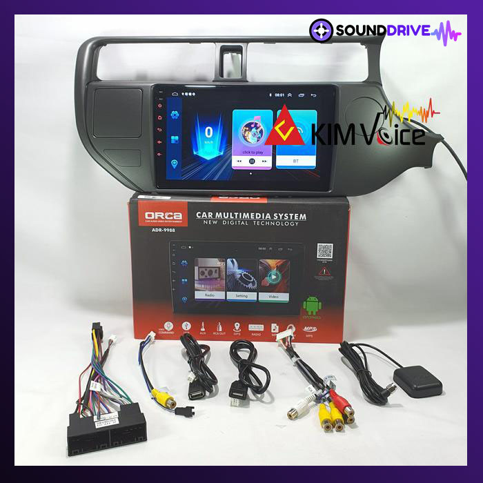 Frame Panel Head unit Android 9 Inch for Kia Rio 2012 up - 2012 + Soket - Image 3