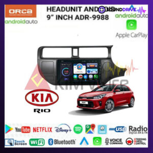 Head Unit Android Orca 9 inch OEM Kia Rio 2012 up Voice Command 2012-2014