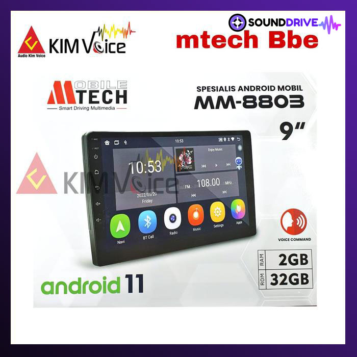 Head Unit Android 10 inch Mtech MM-8803 ips screen
