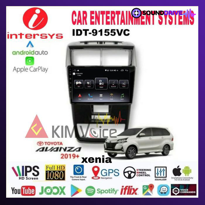 Head Unit Android Intersys 9 inch OEM New Avanza Xenia 2019 up