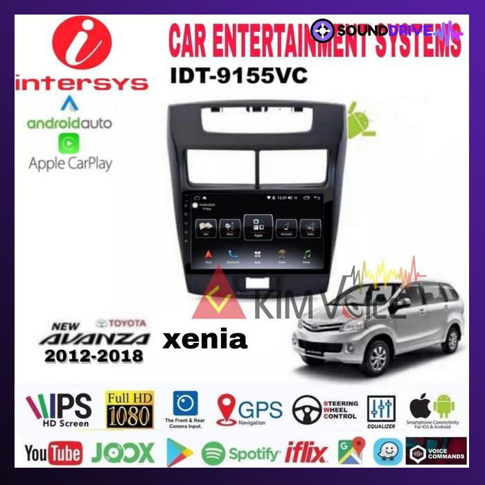 Head Unit Android Intersys 9 inch OEM New Avanza Xenia 2012-2018 PNP