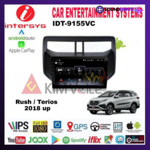 Head Unit Android Intersys 9 inch OEM New Rush/Terios 2018up Soket PNP