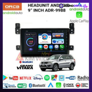 Head unit Android Orca 9 inch OEM Grand Vitara Soket pnp