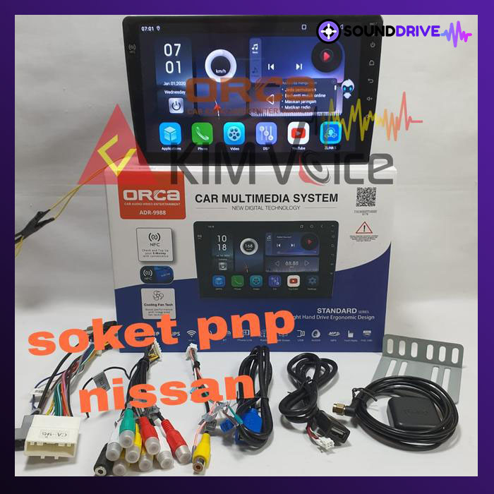 Head Unit Android Orca 10 inch OEM Expander New Livina + soket pnp - Image 2