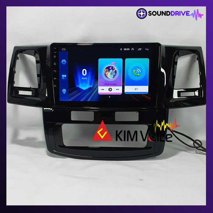 Frame Head unit Android 9 inch for Fortuner 2005-2014 + Soket - Image 4