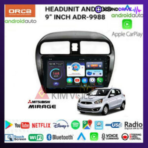 Head Unit Android Orca 9 inch OEM Mirage Soket pnp